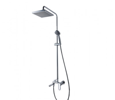 Душевая колонна со смесителем для ванны Bravat Opal F6125183CP-A-RUS Хром 