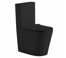 Унитаз ABBER Bequem AC1112TMB компакт черный матовый, безободковый, смыв торнадо 
