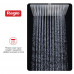 Тропический душ Raglo 300*300мм нерж хром R451.55 хром 