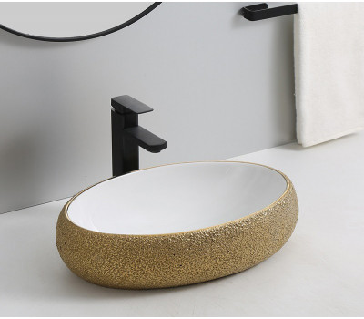 Умывальник CeramaLux 433J золото 