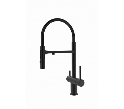 Смеситель для кухни Rose R958H, черный