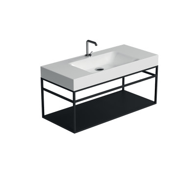 Консоль металл/дерево KERASAN Cento 925131 Nero matt Черный матовый 