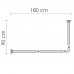 Карниз для ванной WasserKRAFT Elbe SC-729000 729018 черный матовый 
