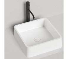 Раковина накладная Salini Gloria 1102202M S-stone Белый матовый 