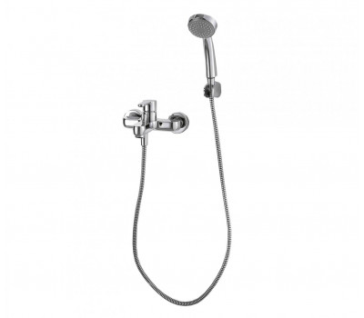 Смеситель для ванны с коротким изливом Bravat Stream F63783C-B Хром 