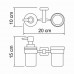 Стакан/дозатор WasserKRAFT  K-6589 Хром 