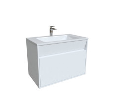 Тумба с умывальником IDDIS подвесная с ящиками белая Esper 80 см ESP80W0i95K  