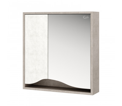 Шкаф-зеркало Onika Брендон 60 бетон крем/камень светлый 206084 Шкаф-зеркало Onika Брендон 60 бетон крем/камень светлый 206084