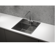 Кухонная мойка GRANULA KS-5051, СТАЛЬ САТИН, стальная KITCHEN SPACE 