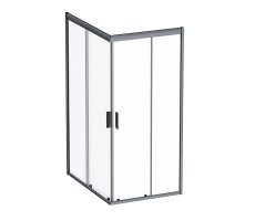 Душевое ограждение,120x90 без поддона AM.PM Gem W90G-404-120290-BT Стекло прозрачное; профиль черный 