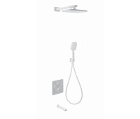 Душевая система с термостатом встраиваемая WONZON & WOGHAND, Белый матовый WW-B4005-MW 