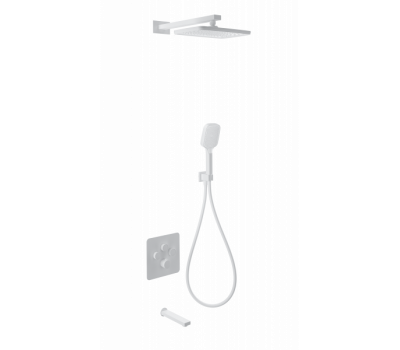 Душевая система с термостатом встраиваемая WONZON & WOGHAND, Белый матовый WW-B4005-MW 
