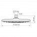 Душевая насадка WasserKRAFT Elbe 7400 A077 черный матовый 