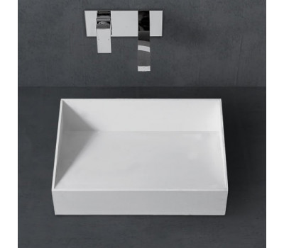 Раковина накладная ABBER Stein AS2623 белая матовая 