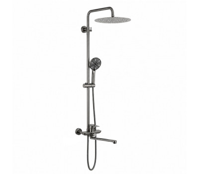 Душевая система FRAP F24806-9, оружейная сталь Душевая система FRAP F24806-9, оружейная сталь