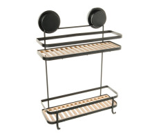 Полка Fixsen прямая двухэтажная черная Magic FX-930B-2 