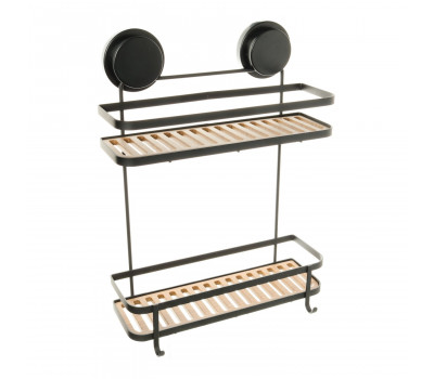 Полка Fixsen прямая двухэтажная черная Magic FX-930B-2 