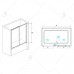 Шторка на ванну RGW SC-09B 800 06110908-14 Черный 