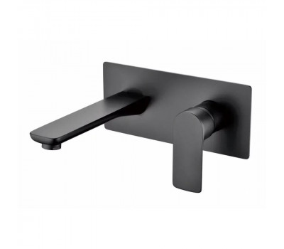 Смеситель для раковины встраиваемый Grocenberg GB599BL, черный 