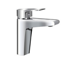 Смеситель с донным клапаном для раковины AQUAme Prato AQMP6121 Хром 