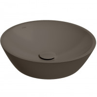 Раковина ISVEA SistemaY Soft накладная ШГВ 450*450*120 отверстия для смесителя отсутствуют цвет коричневый матовый 10SY66045-2H