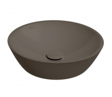 Раковина ISVEA SistemaY Soft накладная ШГВ 450*450*120 отверстия для смесителя отсутствуют цвет коричневый матовый 10SY66045-2H 