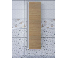 Шкаф-пенал для ванной подвесной Uperwood Barsa 35х28х120 см, белый/дуб сонома 293020529 
