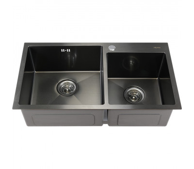 Мойка S7843HB MELANA ProfLine 3,0/220 ГРАФИТ 2-я чаша, врезная прямоугольная S7843HB 