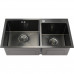 Мойка S7843HB MELANA ProfLine 3,0/220 ГРАФИТ 2-я чаша, врезная прямоугольная S7843HB 