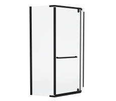 Душевой уголок Knotlor FCD100CG0BL 5-тиугольный 100х100х200 черный  