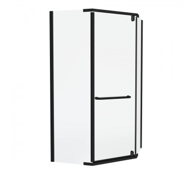 Душевой уголок Knotlor FCD100CG0BL 5-тиугольный 100х100х200 черный  