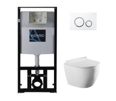 Сет AZARIO инсталляция с панелью смыва + унитаз Geno с сиденьем микролифт + клавиша-0045 (AZ-8010-1000+AZ-8200-0045+AZ-2196D) Сет AZARIO инсталляция с панелью смыва + унитаз Geno с сиденьем микролифт + клавиша-0045 (AZ-8010-1000+AZ-8200-0045+AZ-2196D)