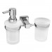 Стакан/дозатор WasserKRAFT Lippe K-6500 6589 Хром 