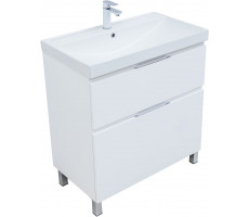 Тумба с раковиной Aquanet Алвита new 80 (Flash) напольная 2 ящ. цв. белый матовый 00345689 Тумба с раковиной Aquanet Алвита new 80 (Flash) напольная 2 ящ. цв. белый матовый 00345689