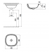 Раковина SO037 (38x38 см) CREAVIT SO037-00CB00E-0000 Белый 