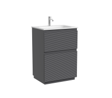 Тумба напольная SANCOS Folk Floor, 590х445х850, c двумя ящиками оснащенными доводчиками, Grey soft, арт.FL60FGS Тумба напольная SANCOS Folk Floor, 590х445х850, c двумя ящиками оснащенными доводчиками, Grey soft, арт.FL60FGS