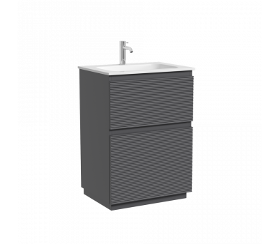 Тумба напольная SANCOS Folk Floor, 590х445х850, c двумя ящиками оснащенными доводчиками, Grey soft, арт.FL60FGS Тумба напольная SANCOS Folk Floor, 590х445х850, c двумя ящиками оснащенными доводчиками, Grey soft, арт.FL60FGS