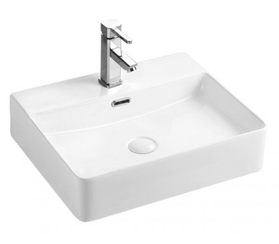 Раковина накладная 51х42 см Azario AZ-2173-S SP фаянс, цвет Белый