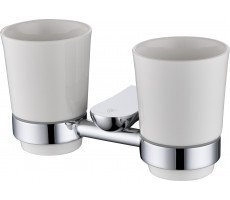 Подстаканник двойной RUSH Luson LU16320 хром 