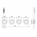 Термостаты: смесители для ванны Almar Modular E180433.GM Gun metal 