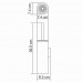 Щетка для унитаза WasserKRAFT  1087 Хром 