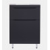 Тумба напольная Style Line Бергамо мини 60 (2 ящ.) Люкс антискрейтч черный, PLUS СС-00002308 