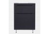 Тумба напольная Style Line Бергамо мини 60 (2 ящ.) Люкс антискрейтч черный, PLUS СС-00002308 