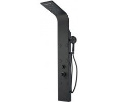 Душевая панель Aquanet Galaxy Black AP40-04 с гидромассажем, черный Душевая панель Aquanet Galaxy Black AP40-04 с гидромассажем, черный