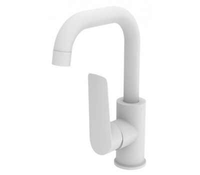 Смеситель Lagos White для раковины поворотный LG26MW ESKO Смеситель Lagos White для раковины поворотный LG26MW ESKO