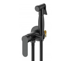 Смеситель Orlando Black скрытого монтажа с гигиеническим душем SMHOLB ESKO 