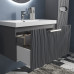 Тумба EQUIL Mirage 80 подвесная 1 ящ. графит софт (под раковину 78857) 