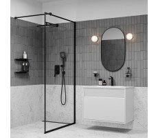 Встраиваемая система с тропическим и ручным душем, матовый черный, Parker, IDDIS, PARBL02i67 Встраиваемая система с тропическим и ручным душем, матовый черный, Parker, IDDIS, PARBL02i67