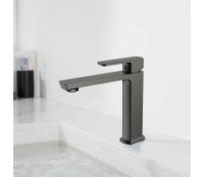 Смеситель для раковины Vincea Next VBF-1N1GM однорычажный, вороненая сталь Смеситель для раковины Vincea Next VBF-1N1GM однорычажный, вороненая сталь