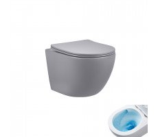 Унитаз подвесной Tornado Gid Tr2122TF-Lgm 62259Y серый матовый 